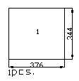 Šis skaičius rodo, išsamiai piešinys, sukurtas su baldų projektavimo išsami programa
